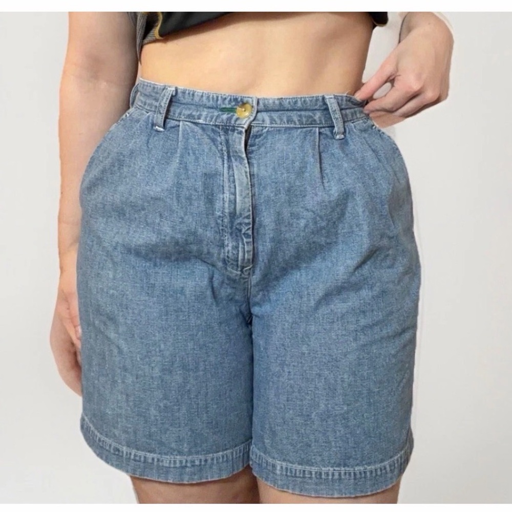 Vintage Tommy Jeans Women’s Size 8 Cotton Denim Mom Shorts Y2K High Waist